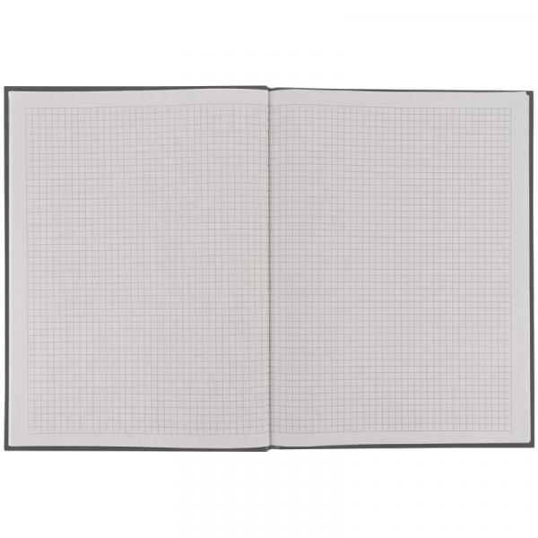 Книга записна А4-, 203*273 мм,96 арк., кл. One color, сіра