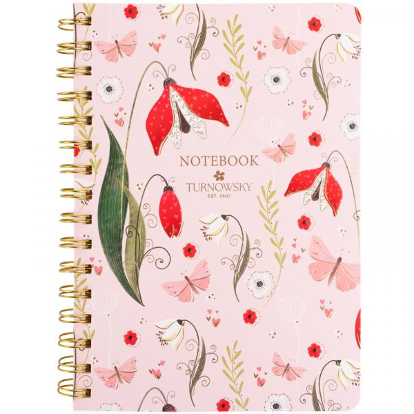 Блокнот на спіралі тв. об., А5, 80 арк,кл,TR,Secret Garden 1