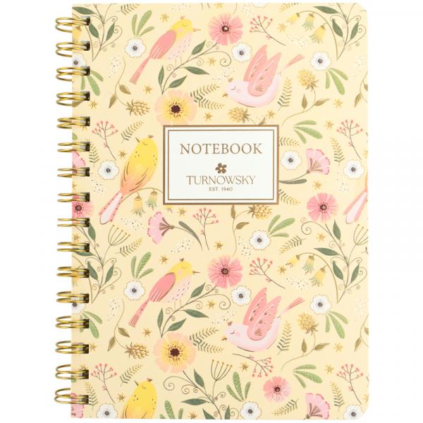 Блокнот на спіралі тв. об., А5, 80 арк,кл,TR,Secret Garden 2