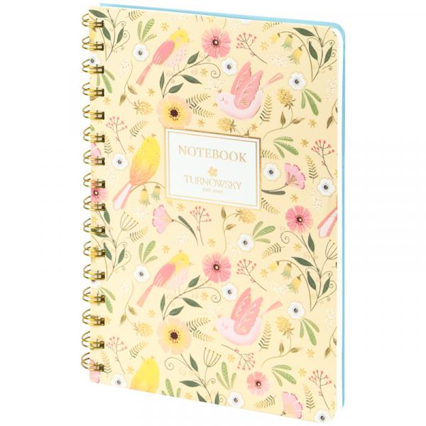 Блокнот на спіралі тв. об., А5, 80 арк,кл,TR,Secret Garden 2