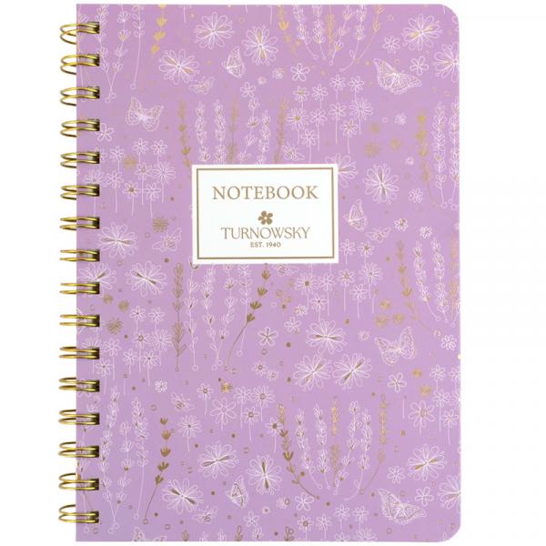 Блокнот на спіралі тв. об., А5, 80 арк,кл,TR,Morning Dew 1