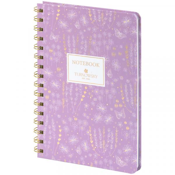 Блокнот на спіралі тв. об., А5, 80 арк,кл,TR,Morning Dew 1