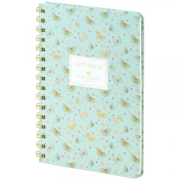 Блокнот на спіралі тв. об., А5, 80 арк,кл,TR,Morning Dew 3