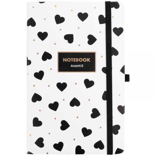 Книга записна Partner, 125*195, 96арк, кл, Black&White