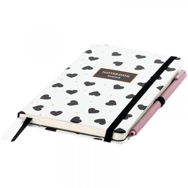 Книга записна Partner, 125*195, 96арк, кл, Black&White