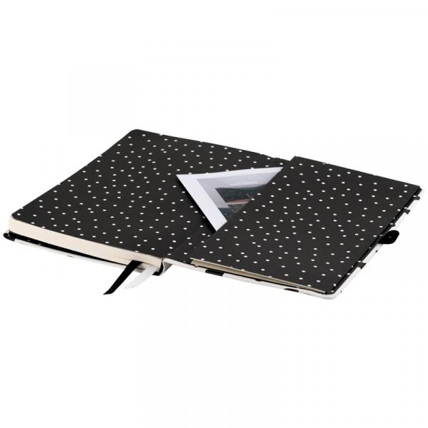 Книга записна Partner, 125*195, 96арк, кл, Black&White
