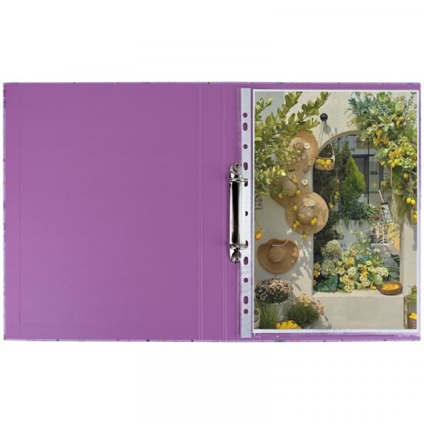 Папка на 2-х кільцях, 30 мм, картонна, TR, Morning Dew