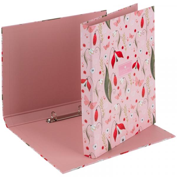 Папка на 2-х кільцях, 30 мм, картонна, TR, Secret Garden