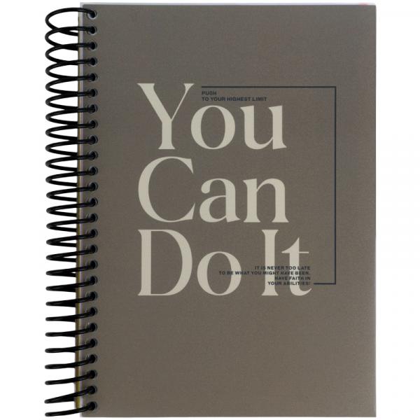 Блокнот з розділювачами, А5, 120арк, кліт, You can do it