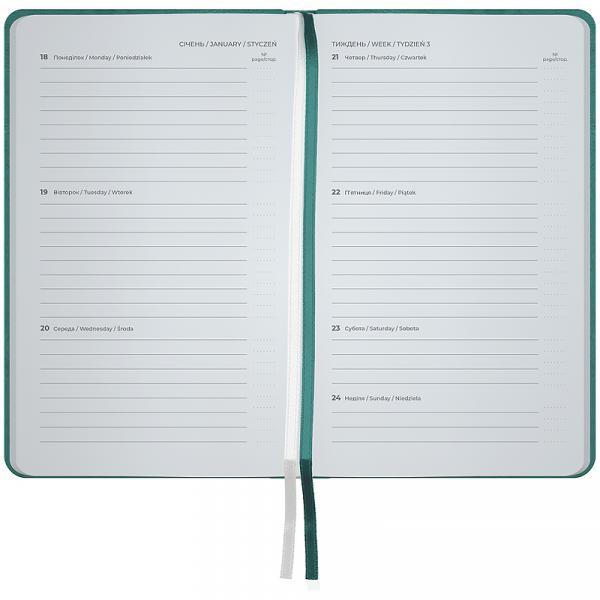 Щотижневик 2027 Pocket Strong, 90*150, малахітовий