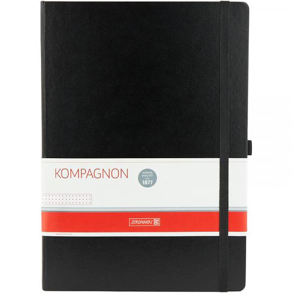 Книга записна Компаньйон чорн. А4 крапка