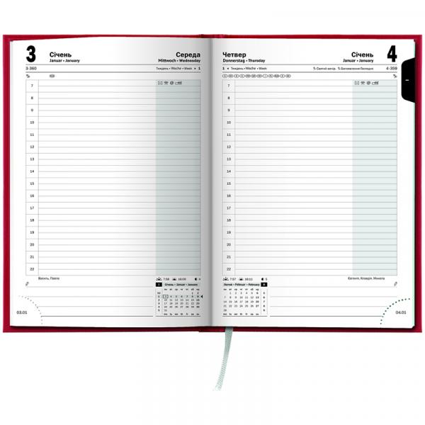 Щоденник 2026 Стандарт Miradur з/т червоний