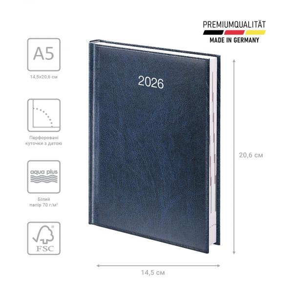 Щоденник 2026 Стандарт Miradur с/т синій