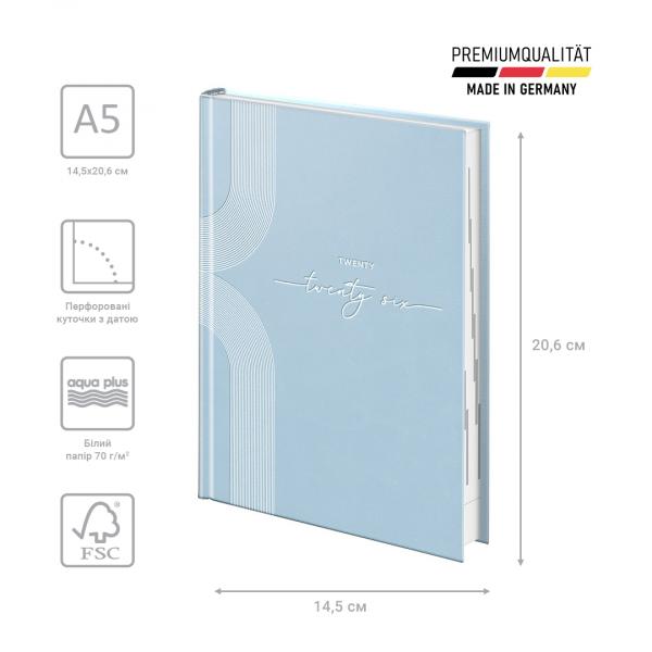 Щоденник 2026 Стандарт Torino Trend блакитний
