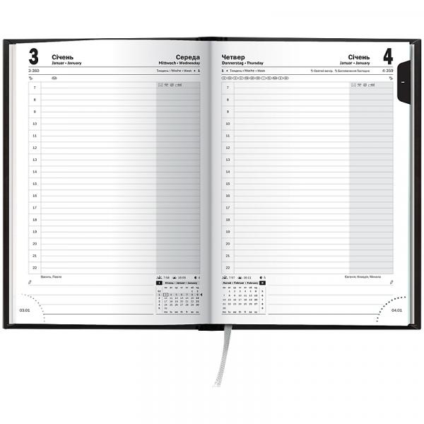 Щоденник 2026 Стандарт Torino слп/т чорний