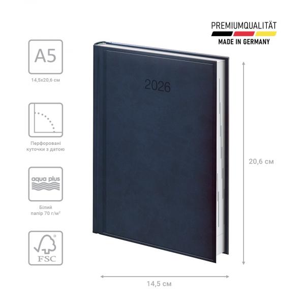 Щоденник 2026 Стандарт Torino слп/т синiй