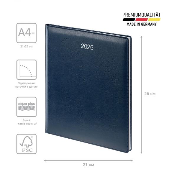 Щотижневик 2026 Бюро Soft ср/т синiй