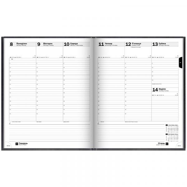 Щотижневик 2026 Бюро Torino слп/т чорний