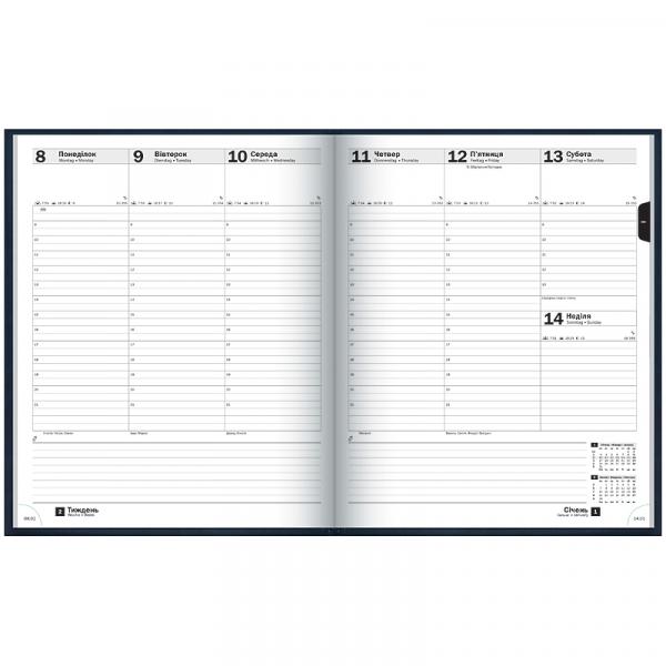 Щотижневик 2026 Бюро Torino слп/т синій