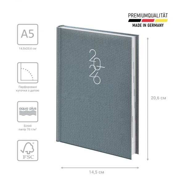 Щоденник 2026 Стандарт Linesse нічний синій