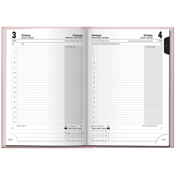 Щоденник 2026 Стандарт Linesse пудровий