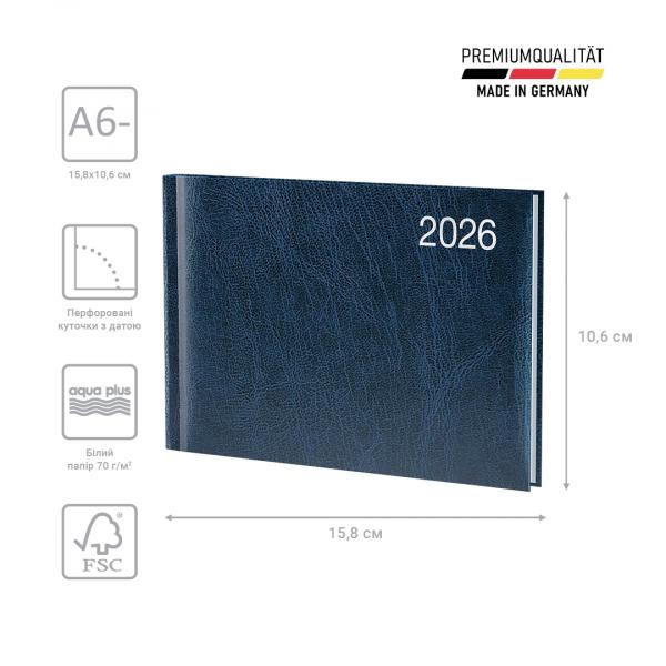 Щотижневик 2026 кишеньк. Miradur срб/т синiй