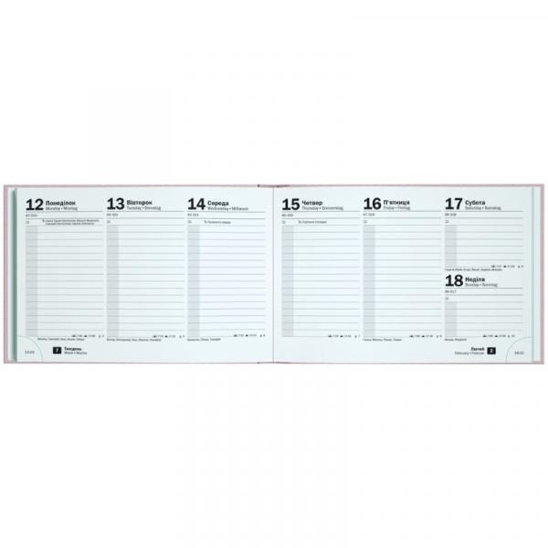 Щотижневик 2026 кишеньк Linesse пудровий