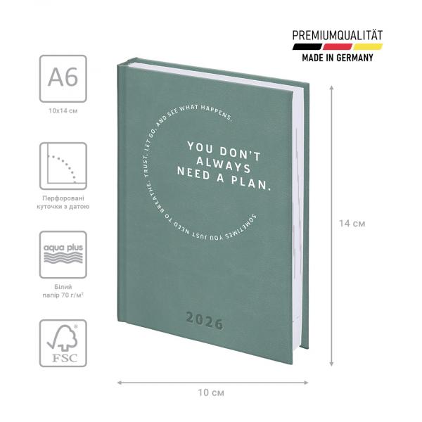 Щоденник 2026 кишеньковий Torino Trend бірюз. холодний