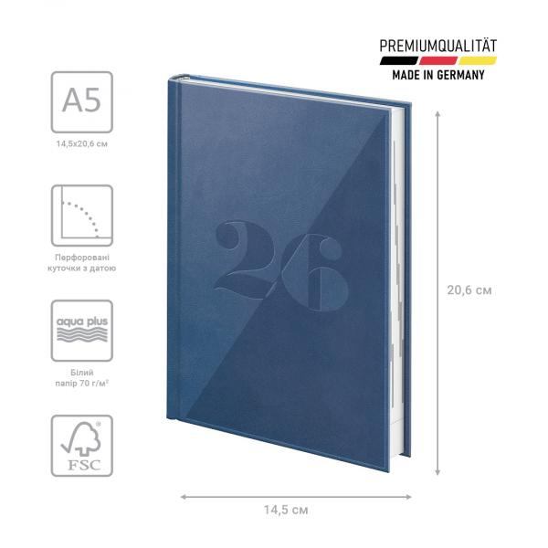 Щоденник 2026 Стандарт Torino Trend синій