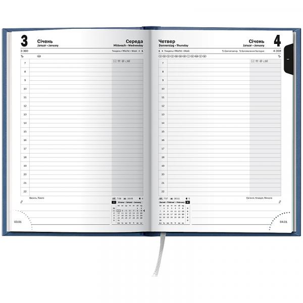 Щоденник 2026 Стандарт Torino Trend синій