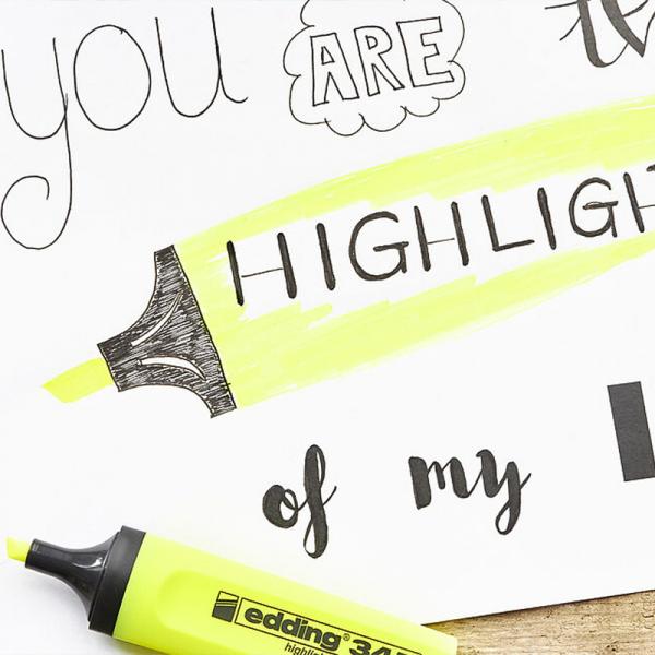 Маркер Highlighter e-345 2-5 мм клиноподіб. блак.