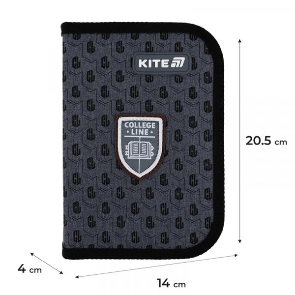 Пенал Kite 1 від., 2 відв., з наповненням 622H College Line 