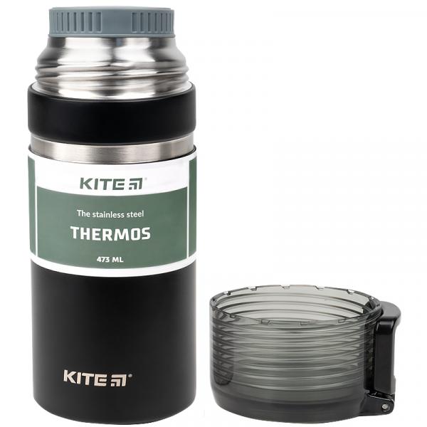 Термос Kite 473 мл., чорний