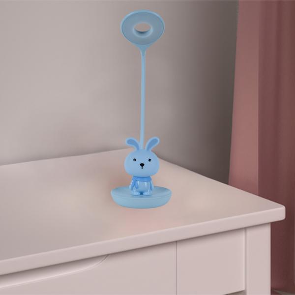 Настільна лампа LED з акумулятором Bunny, блакитний