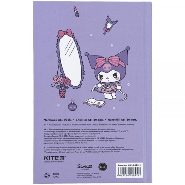 Книга записна тверда обкл. А6, 80арк. кл. HK-2