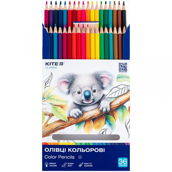 Олівці кольорові, 36 шт. Kite Classic
