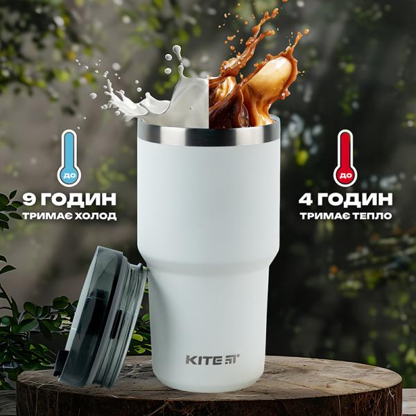 Термокружка 600 мл, біла