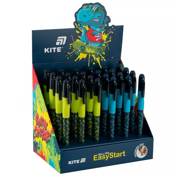 Ручка кулькова Kite EasyStart, Skate, синя