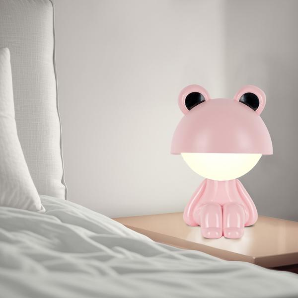 Світильник-нічник LED з акумулятором Cute Froggy, рожевий