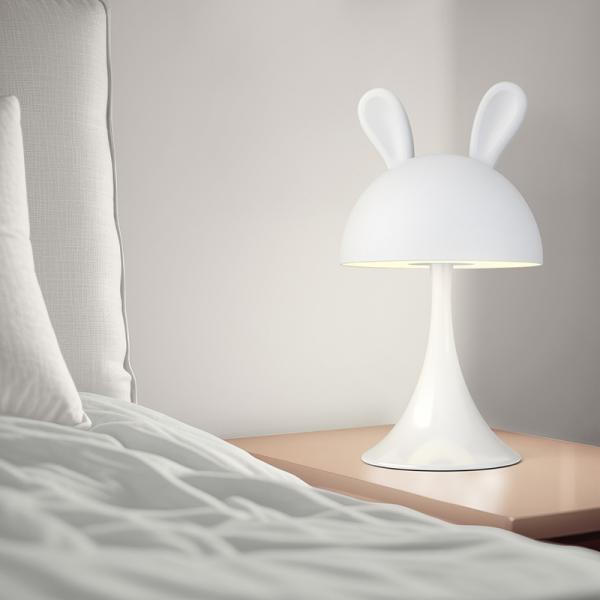 Світильник-нічник LED з акумулятором Simple Bunny, білий