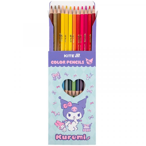 Олівці кольорові двосторонні, 12 шт. HK-2