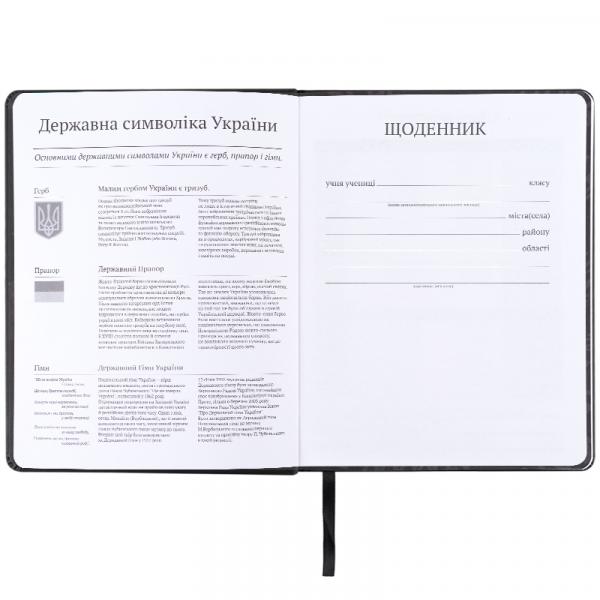 Щоденник шкільний, тверда обкл. PU, DC