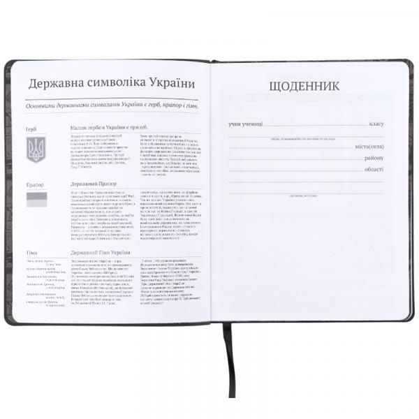 Щоденник шкільний, м'яка обкл. PU, DC