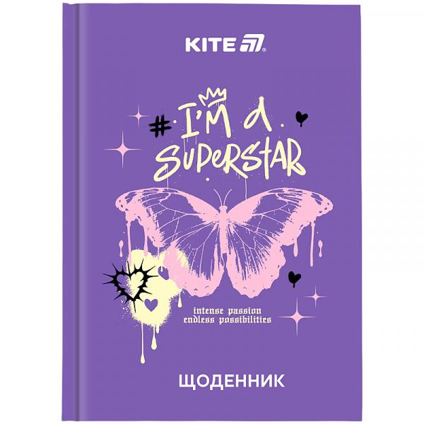 Щоденник шкільний, тверда обкл, Superstar