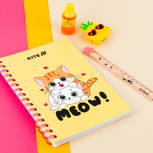 Блокнот на спіралі картонна обкл., А5, 80 арк, кл, Cute 1