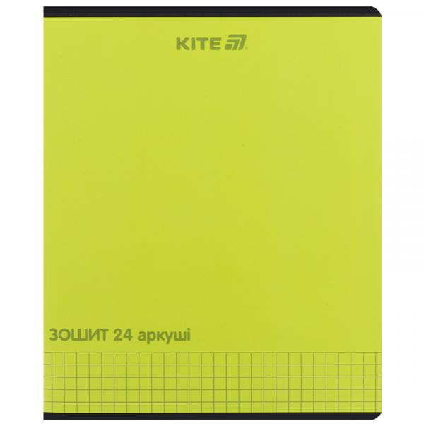 Зошит 24 арк., кл., софт тач + УФ лак, Kite One color 