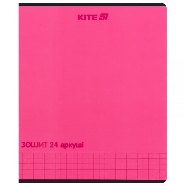 Зошит 24 арк., кл., софт тач + УФ лак, Kite One color 
