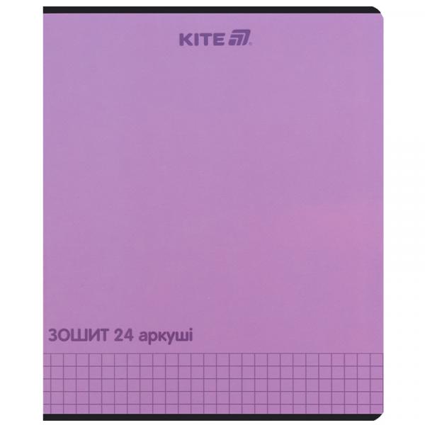 Зошит 24 арк., кл., софт тач + УФ лак, Kite One color 