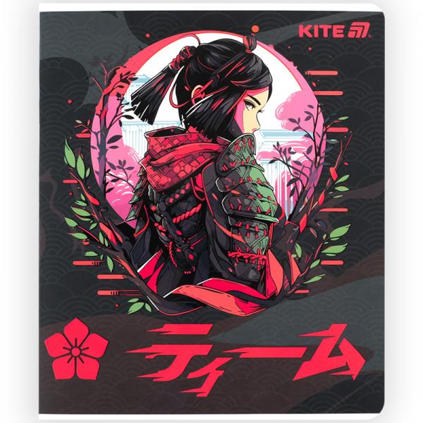 Зошит 48 арк., кл., софт тач + УФ лак, Kite Anime