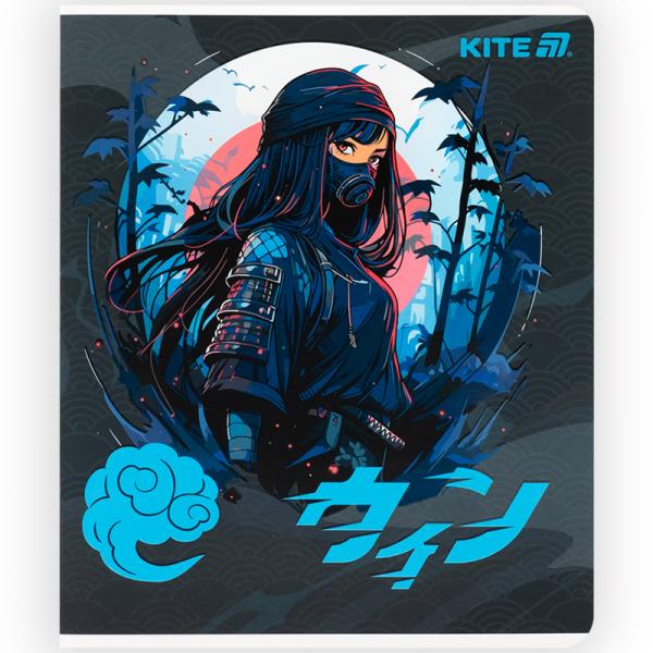 Зошит 48 арк., кл., софт тач + УФ лак, Kite Anime